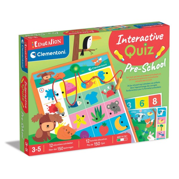 Clementoni Interactieve Quiz Pre School 3 Tot 5 jaar Nl | Clementoni