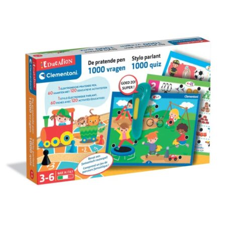 Clementoni Pratende Educatieve Pen Nederlands 1000 Quiz | Clementoni