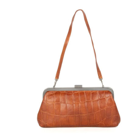 Clutch leer Cherice Brandy | Spikes & Sparrow