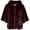 Coat Faux Fur Bordeaux | Fashionize