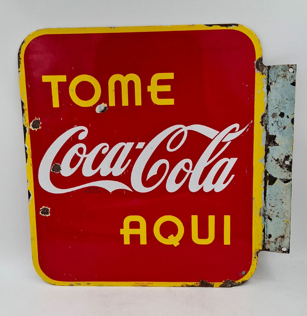 Coca-Cola 1941 Dubbelzijdig Emaille Bord - Origineel | Coca-Cola