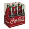 Coca-Cola 6-Pack Emaille Bord - 30 x 35 cm - Ande Rooney 1990's | Coca-Cola
