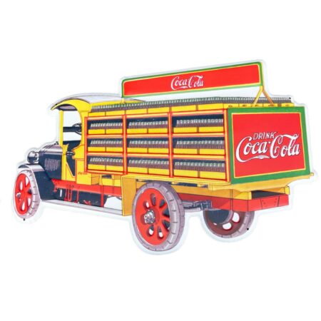 Coca-Cola Die-Cut Metalen Wandbord 'Delivery Truck' 61 x 38 cm - Relief | Coca-Cola