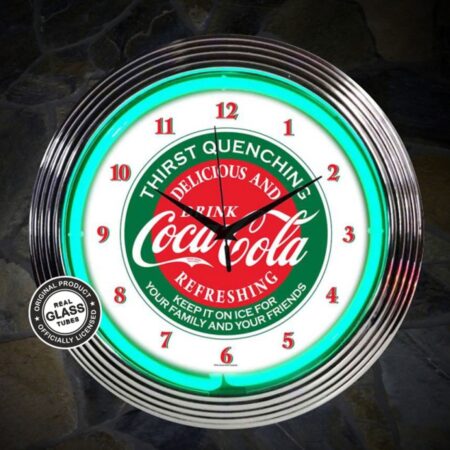 Coca-Cola Evergreen Thirst Quenching Neonklok 38 cm | Coca-Cola