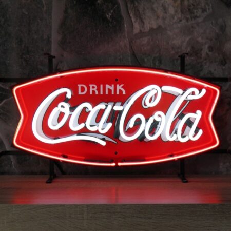 Coca-Cola Fishtail Neon Verlichting 62 x 35 cm - Rood