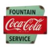 Coca-Cola Fountain Service Metalen Bord - 29 x 33cm | Coca-Cola