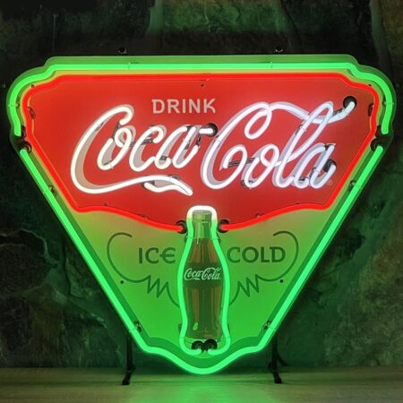 Coca-Cola Ice Cold Neon Verlichting DELUXE 70 x 58 cm - Rood