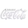 Coca-Cola Logo Kenteken Plaat Verchroomd 31 x 13 cm | Coca-Cola