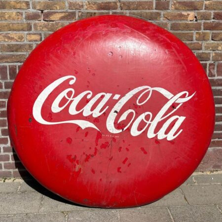 Coca-Cola Metalen Button Ø120 cm - Origineel | Coca-Cola