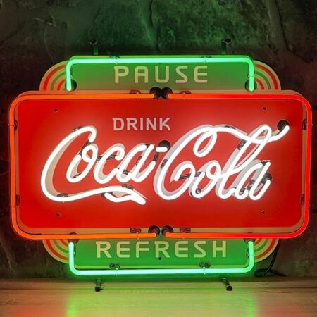 Coca-Cola Pause Refresh Neon Verlichting 67 x 50 cm - Rood