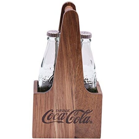 Coca-Cola Peper En Zout Set Met Houten Kratje | Coca-Cola