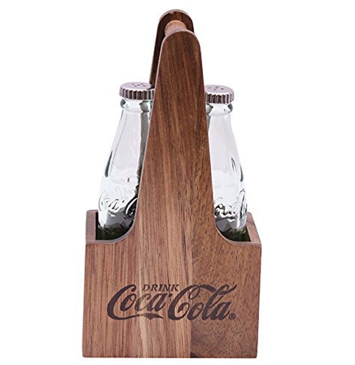 Coca-Cola Peper En Zout Set Met Houten Kratje | Coca-Cola