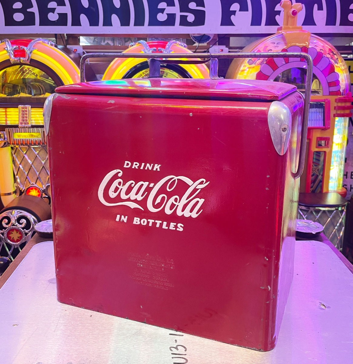 Coca-Cola Picnic Cooler / Cool Box Jaren '50 Origineel Vintage | Coca-Cola