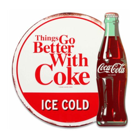 Coca-Cola Things Go Better With Coke Metalen Bord - 46 x 46cm | Coca-Cola