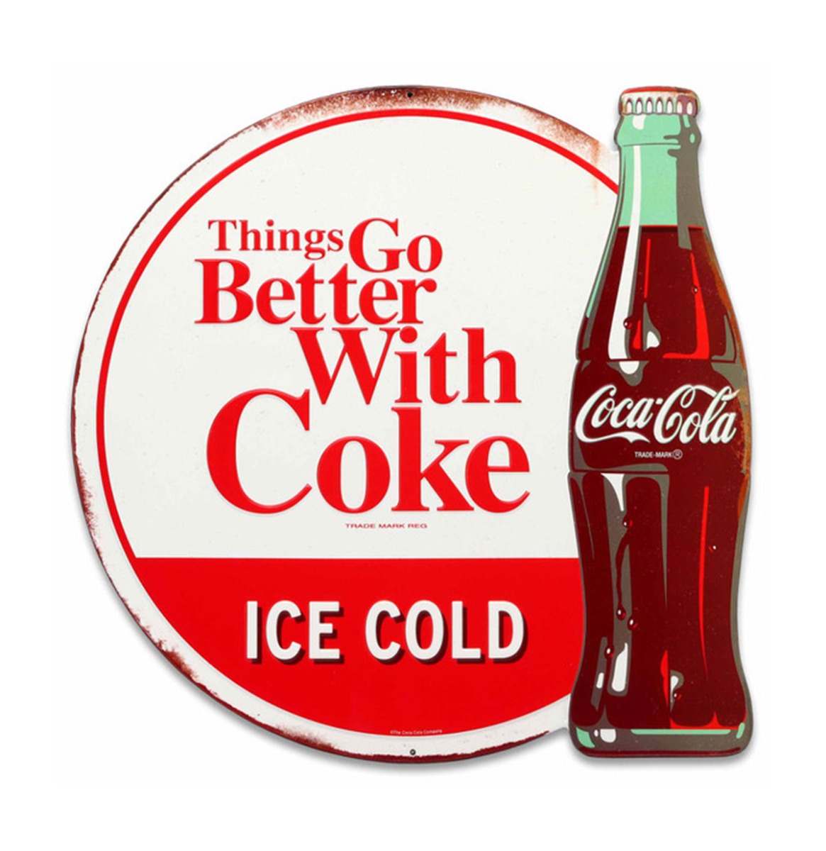 Coca-Cola Things Go Better With Coke Metalen Bord - 46 x 46cm | Coca-Cola