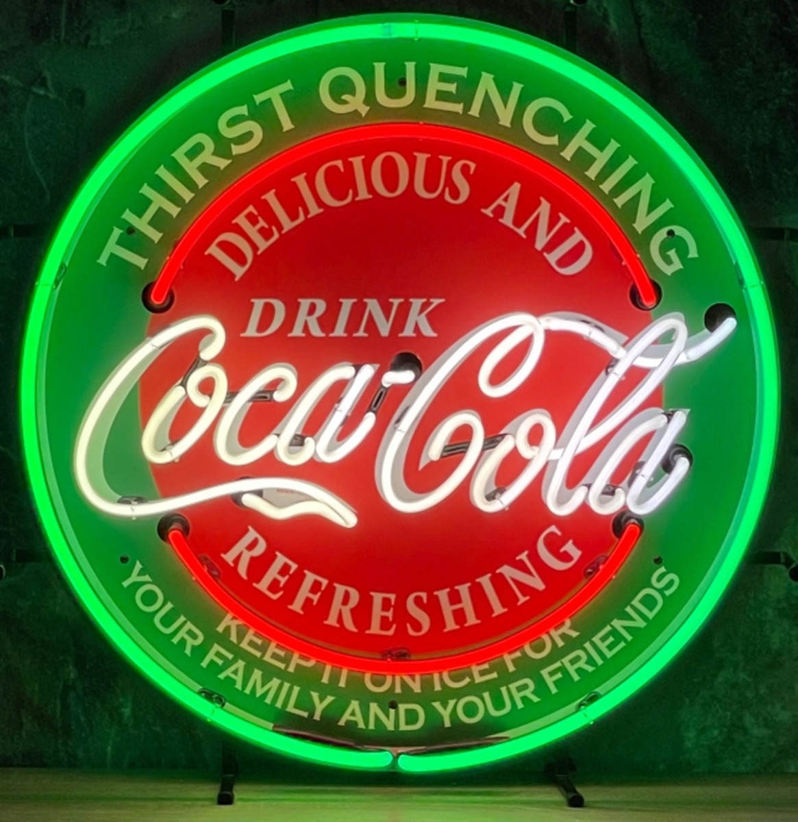 Coca-Cola Thirst Quenching Neon Verlichting DELUXE 60 cm - Rood