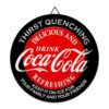 Coca-Cola Thirst Quenching Rond Metalen Bord - Ø30cm | Coca-Cola