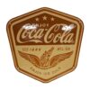 Coca-Cola Wings Logo Emaille Bord - 50 x 50cm | Coca-Cola