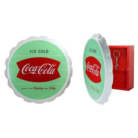 Coca-Cola Wood Contour Fishtail Design Sleutelkastje | Coca-Cola