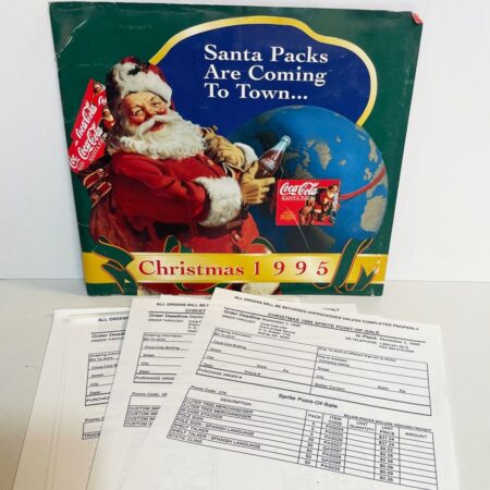 Coca-Cola met instore POS materialen Kerst 1995 USA | Coca-Cola