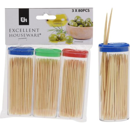 Cocktailprikkerset 3x80 stuks | Excellent Houseware