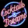 Cocktails & Dreams Neon Verlichting 50 x 50 cm - Roze