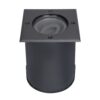 Cody LED Grondspot Zwart - Dimbaar - Excl. GU10 lichtbron - Kantelbaar - Overrijdbaar - Vierkant - IP67 waterdicht | HOFTRONIC