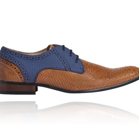 Cognac LRX Signature Lureaux - Handgemaakte Nette Schoenen Voor Heren | Lureaux