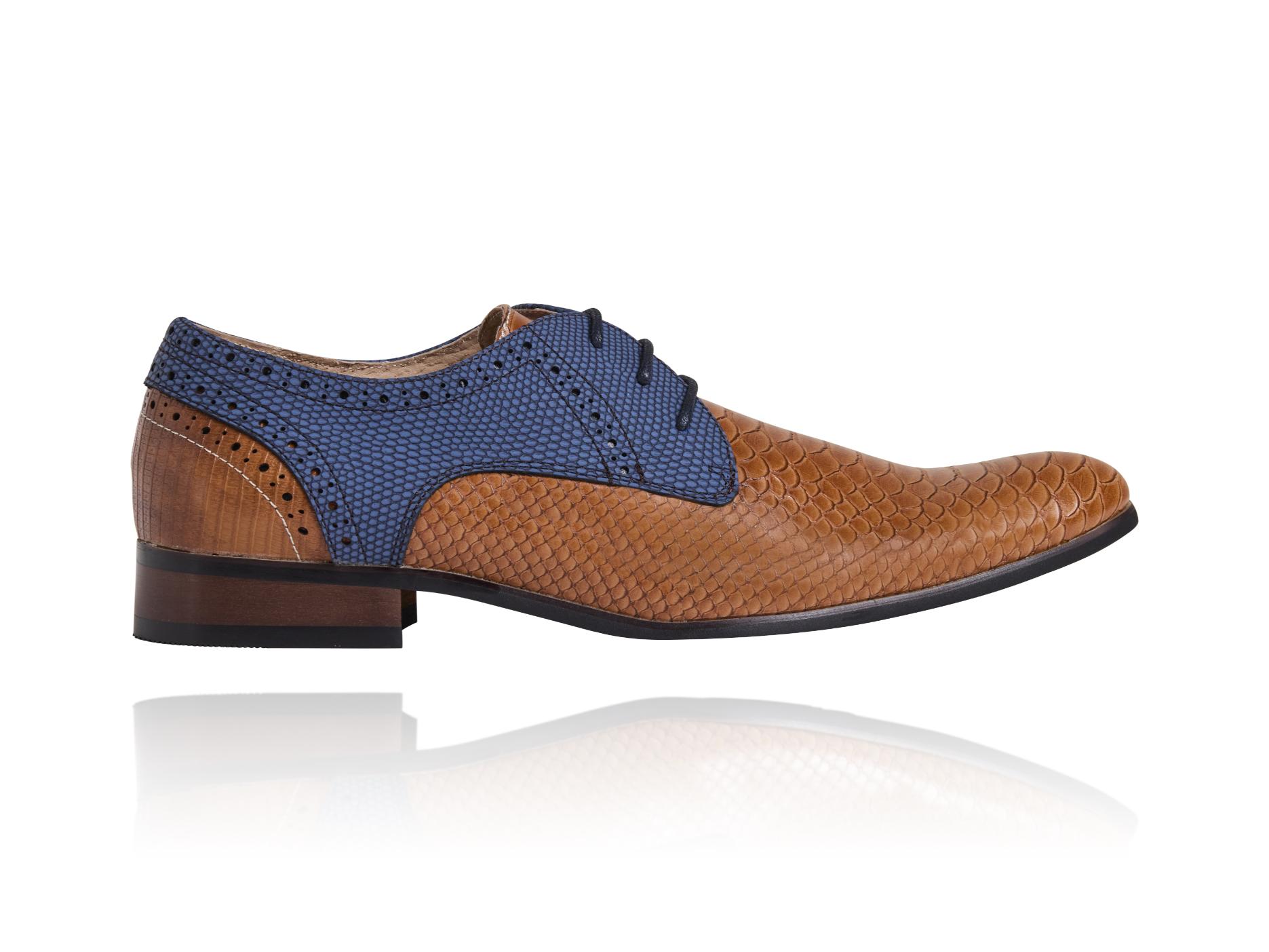 Cognac LRX Signature Lureaux - Handgemaakte Nette Schoenen Voor Heren | Lureaux