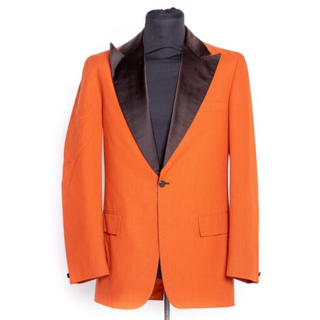 Colbert Oranje/ Zwart Strepen - 46 | Fiftiesstore