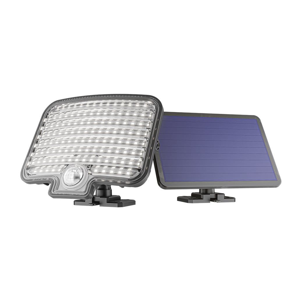 Colby - Solar Wandlamp met sensor - 7 Watt 600 Lumen - Bewegingssensor en schemerschakelaar - 6500K daglicht wit licht - zwart | HOFTRONIC