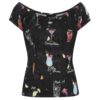 Collecitf Lorena Cocktail Menu Top Black-4XL | Collectif