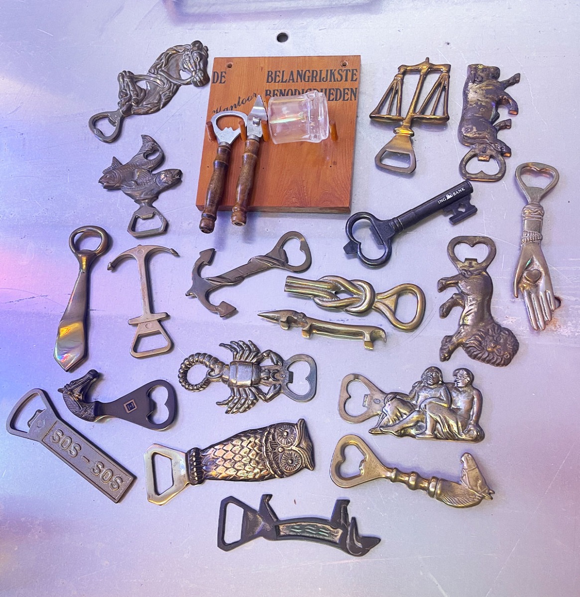 Collectie Verzameling Flessenopeners - Antiek & Vintage - 20 stuks | The Dutch Pickers