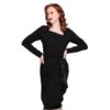 Collectif Anika Pencil Dress Black / Polka-XL | 50% korting | Collectif