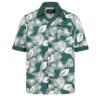 Collectif Cesar Deep Palm Shirt Green-XL | 50% korting | Collectif