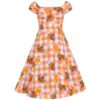 Collectif Dolores Doll Dress Juicy Oranges-XXS | 50% korting | Collectif
