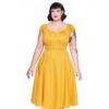 Collectif Dolores Doll Swing Dress Mustard-42 (NL)/ 16 (UK) | Collectif