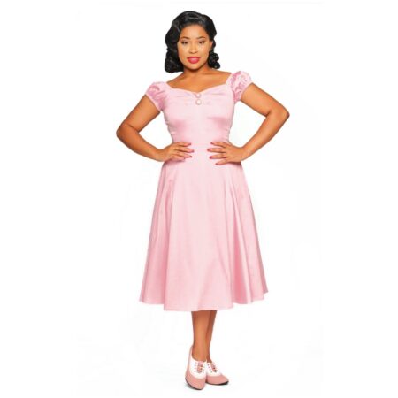 Collectif Dolores Doll Swing Dress Pink -38 (NL)/ 12 (UK) | 50% korting | Collectif