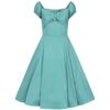 Collectif Dolores Doll Swing Dress Teal-XL | 50% korting | Collectif