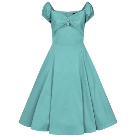 Collectif Dolores Doll Swing Dress Teal-XL | 50% korting | Collectif