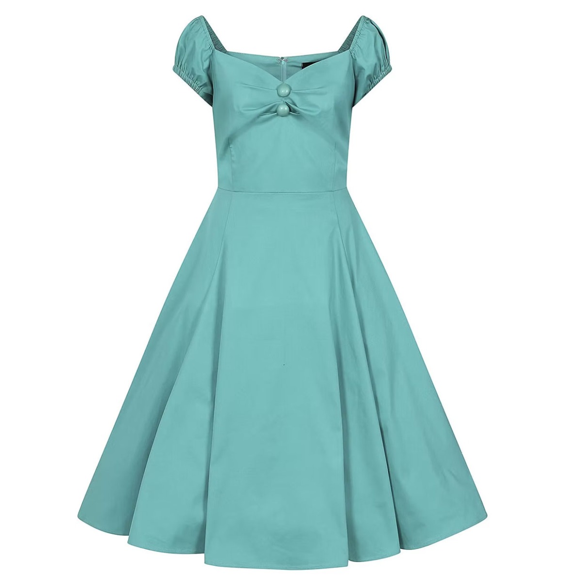 Collectif Dolores Doll Swing Dress Teal-XL | 50% korting | Collectif