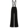 Collectif Glinda Jean Plain Suspenders Trousers Black-XXL | Collectif
