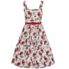Collectif Jemina Rose Dance Swing Dress-XXXL | Collectif