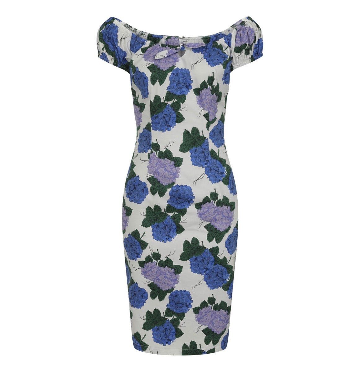 Collectif Lorena Hortensia Pencil Dress-XS | 50% korting | Collectif