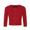 Collectif Lucy Strawberry Cardigan Red-S | 50% korting | Collectif