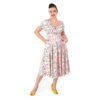 Collectif Maria Floral Whimsy Swing Dress -S | 50% korting | Collectif