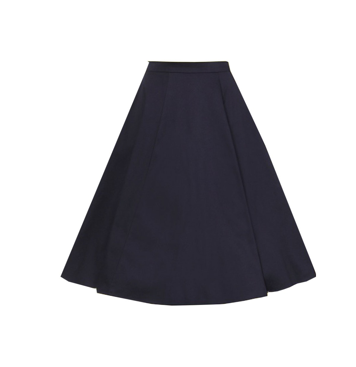 Collectif Matilde Classic Cotton Swing Skirt Navy-XXS | 50% korting | Collectif