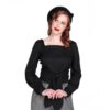 Collectif Maud Wrap Top Black -XXL | 50% korting | Collectif