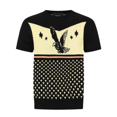 Collectif Scott Eagle Kitted Jumper Black-XXXL | 42% korting | Collectif