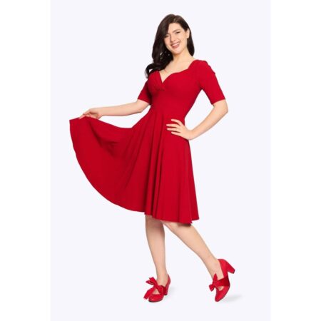 Collectif Trixie Dress Red-L | 21% korting | Collectif